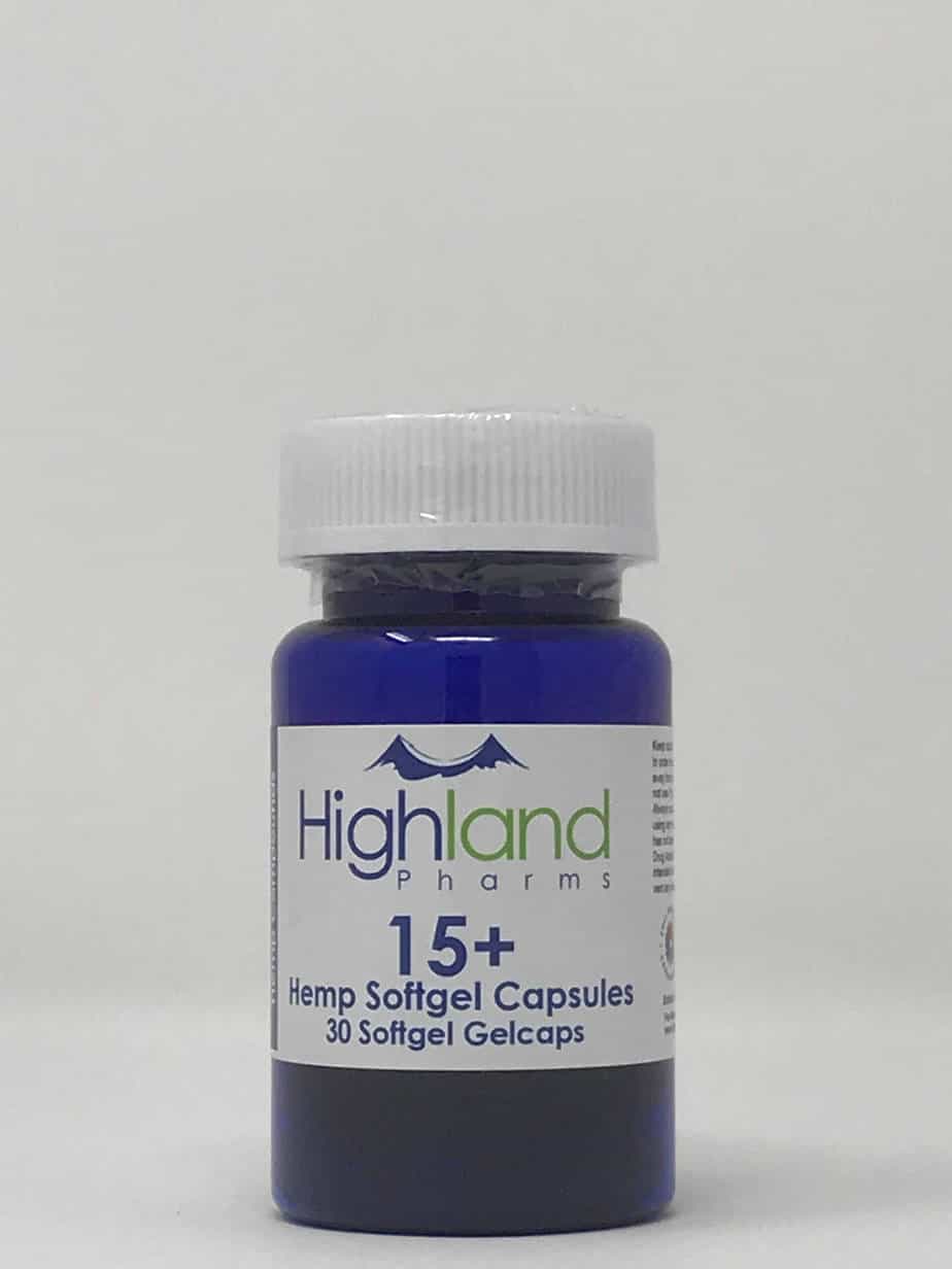 Highland Pharms 15+ Hemp Softgel Capsules