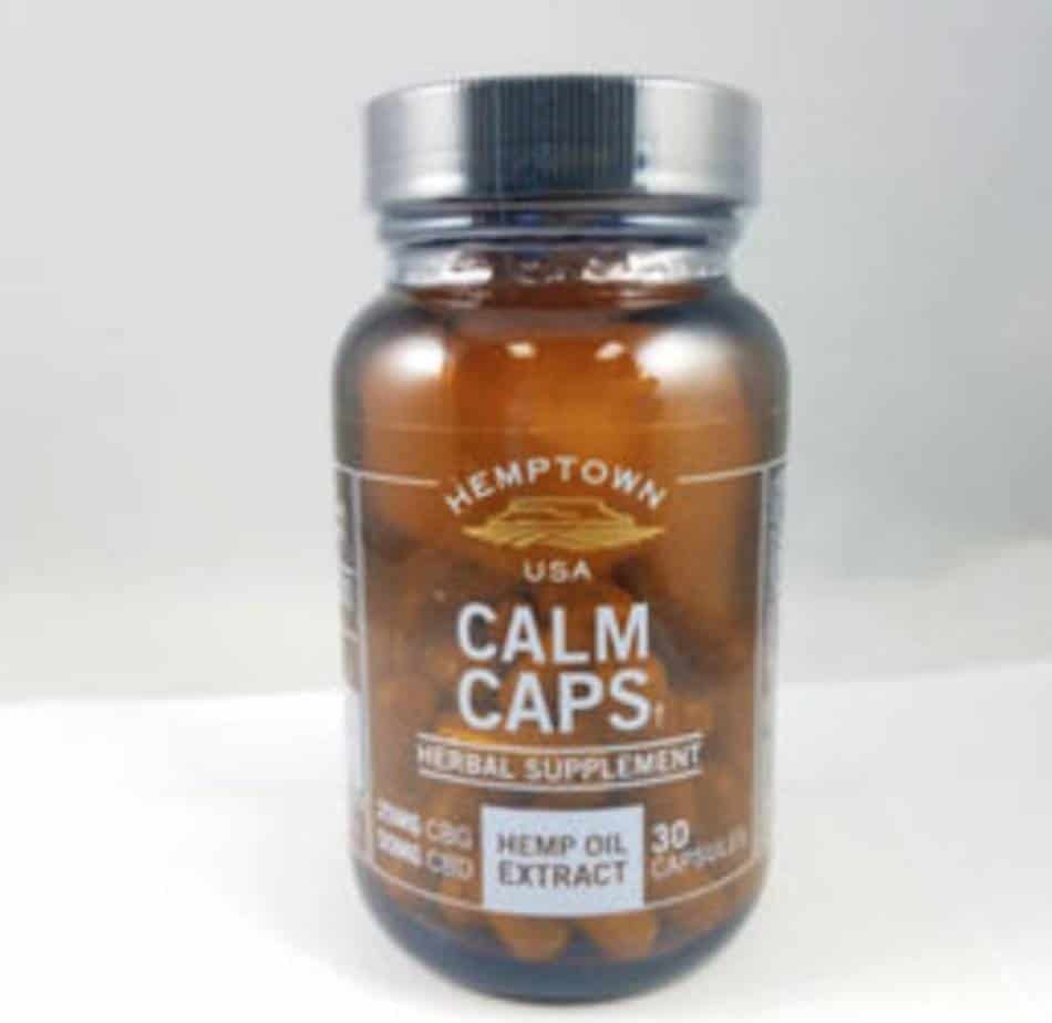 HEMPTOWN USA Calm Caps CBD Capsules Lightbox Main Image