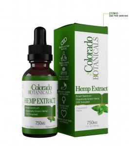 Colorado Botanicals CBD Oil 750 mg Peppermint