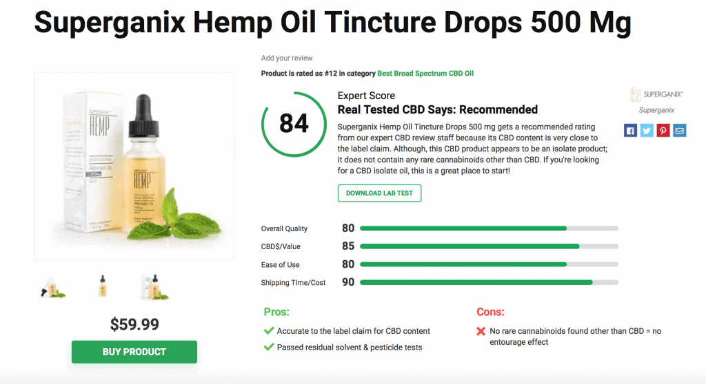 Superganix Hemp Oil