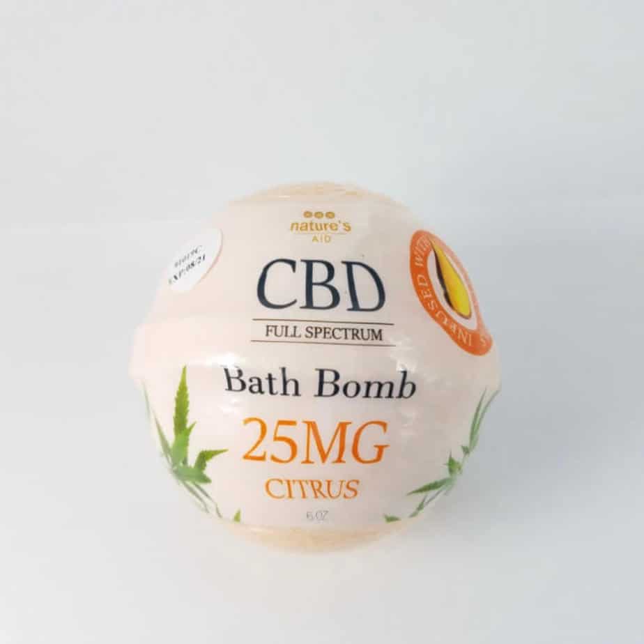 Nature's Aid CBD Bath Bomb Citrus