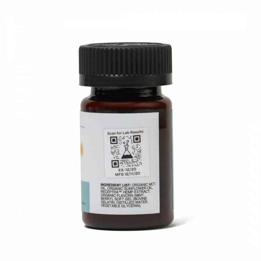 Receptra Naturals Seriously Relax Gel Capsules 25mg/dose Gallery Image 1