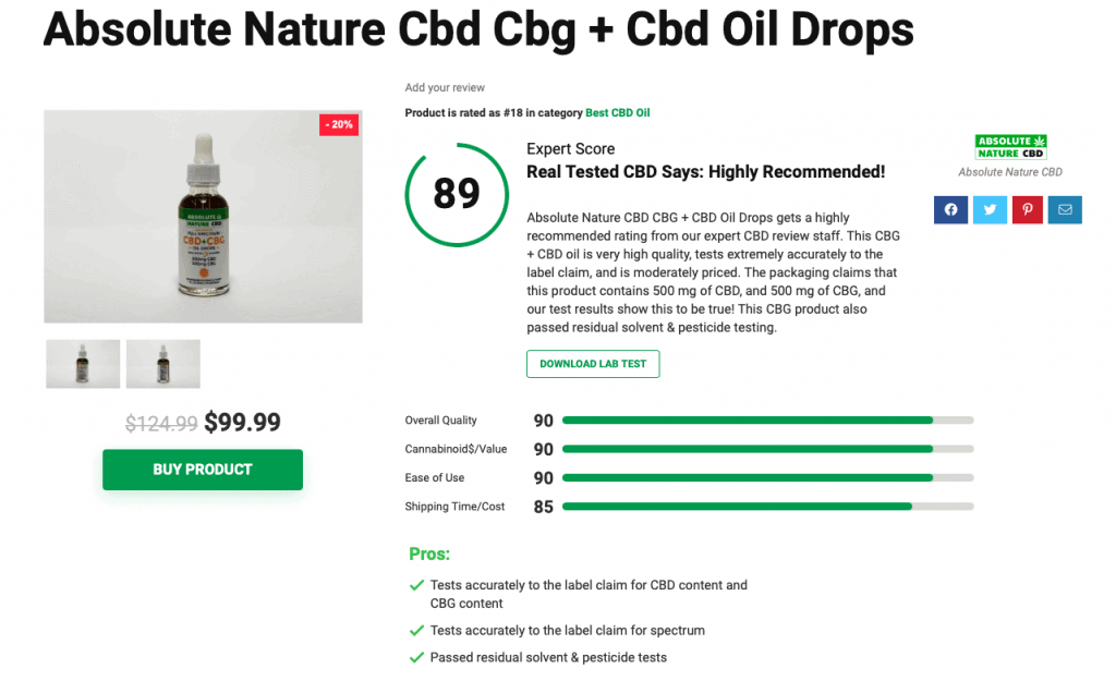Is ‘Absolute Nature CBD’ Legit? – A Real Tested CBD Brand Spotlight Review