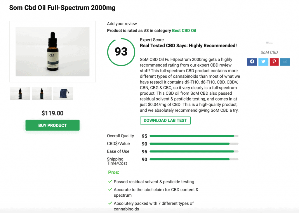 Som Cbd Oil Full-Spectrum 2000 mg