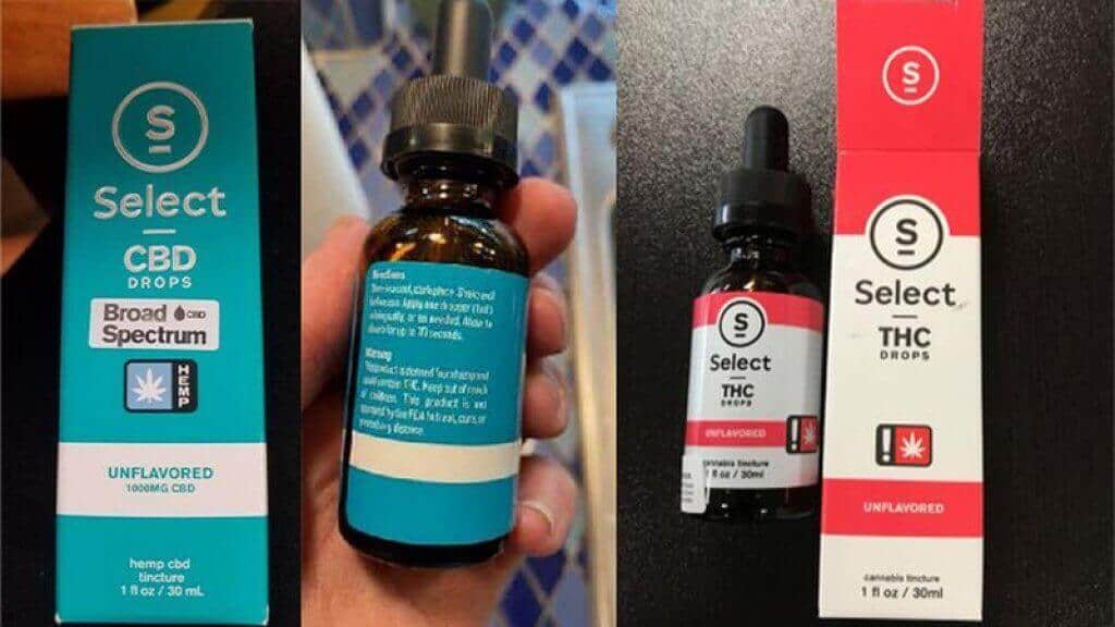 Select CBD Drops and Select THC Drops